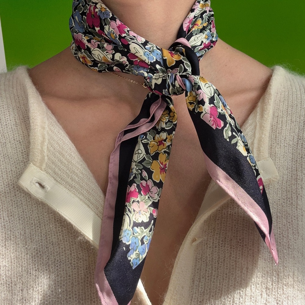 Vintage floral scarf